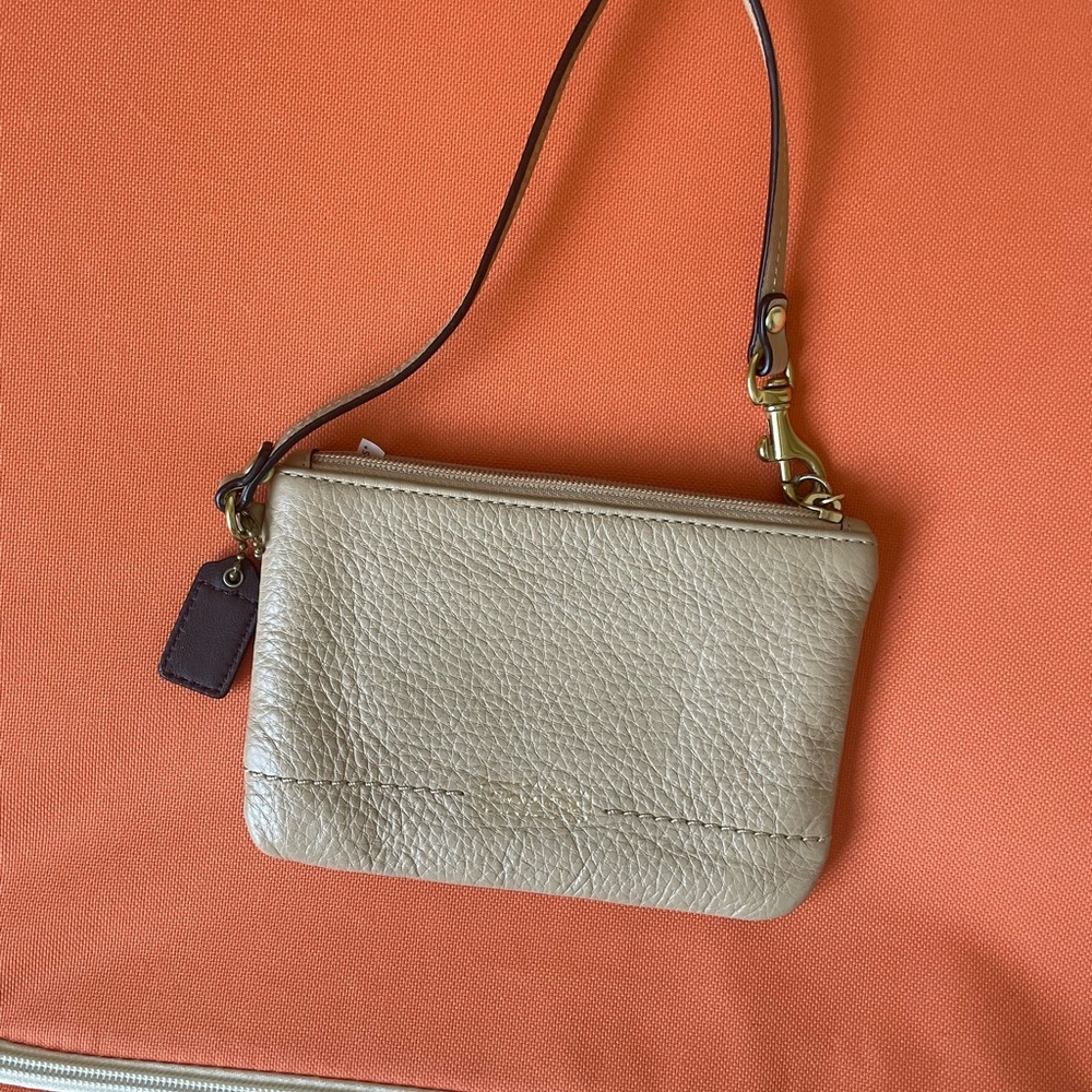 Coach wristlet leather wallet